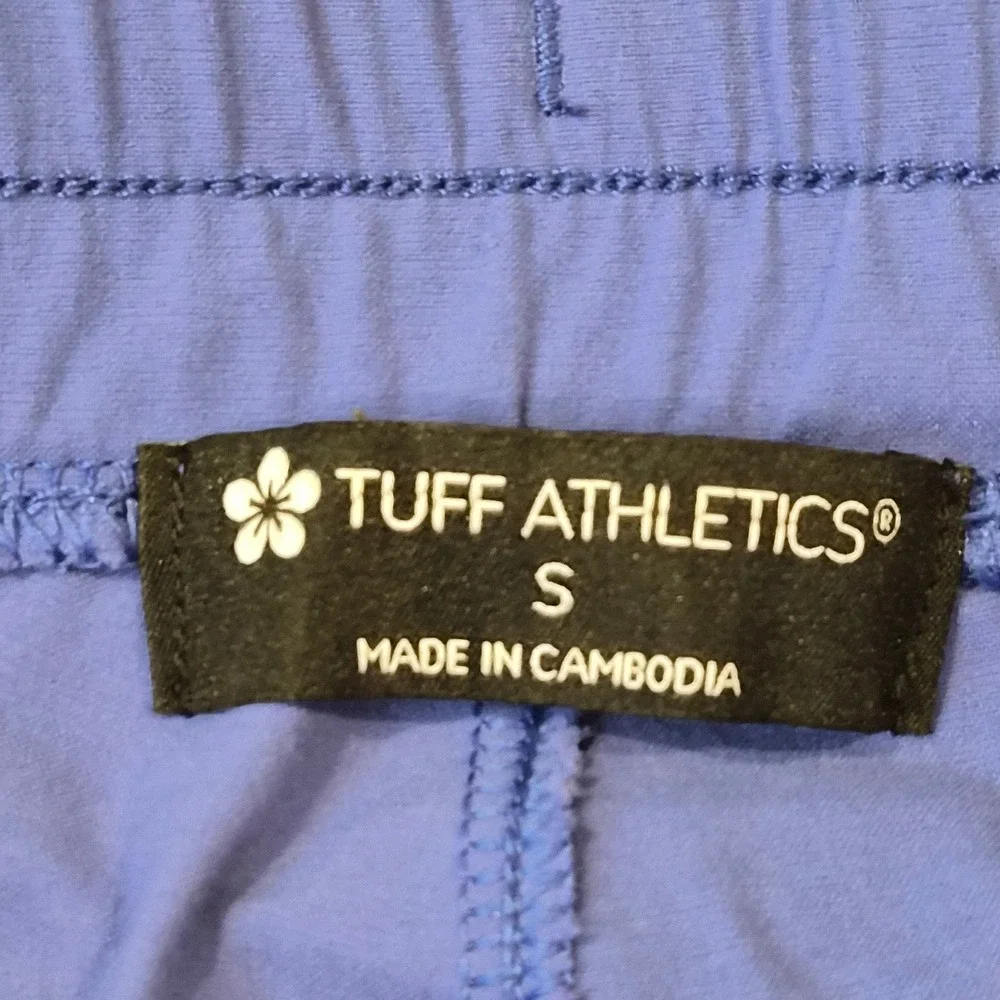Tuff Athletics Blue Active Shorts Womens Small Drawstring Pockets 1672581